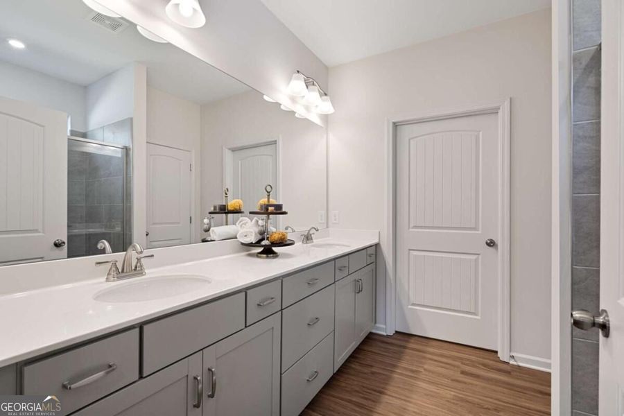 Furnished interior view inside a new home in Cobblestone Crossing Commons, Byron (Image 27).