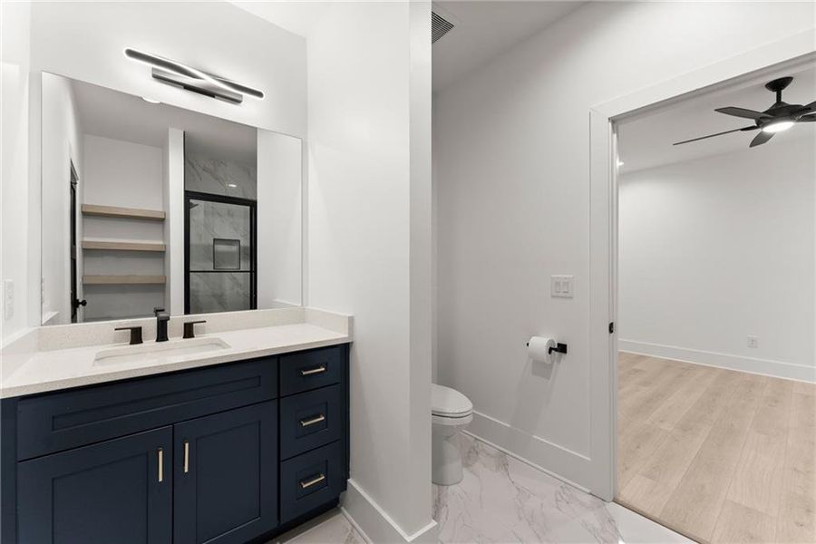 Furnished interior view inside a new home in , Hartwell (Image 7).