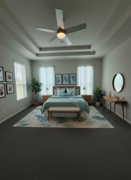 Furnished interior view inside a new home in , Iowa Colony (Image 8).
