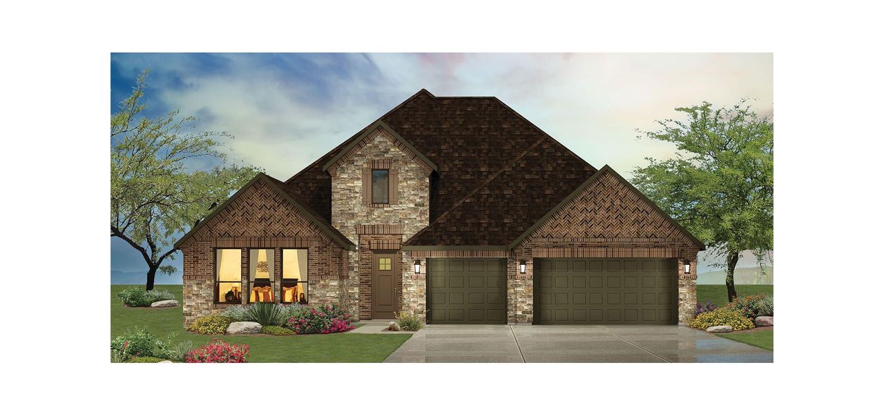 Representative exterior photo of a completed home built from the Ashland by Robson Resort Communities in Robson Ranch Texas, Denton, TX (Image 1). Representative exterior photo of a completed home built from the Ashland by Robson Resort Communities in Robson Ranch Texas, Denton, TX (Image 1).