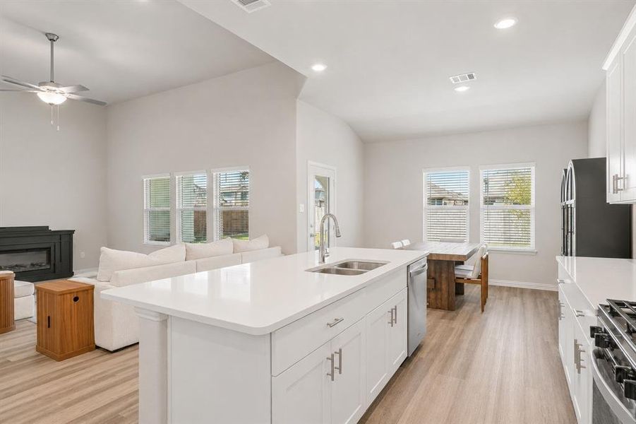 Furnished interior view inside a new home in Lakehaven - Premier Series, Farmersville (Image 11). Furnished interior view inside a new home in Lakehaven - Premier Series, Farmersville (Image 11).