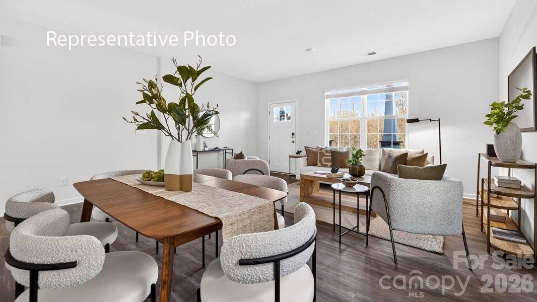 Furnished interior view inside a new home in Wallace Springs, Statesville (Image 5).