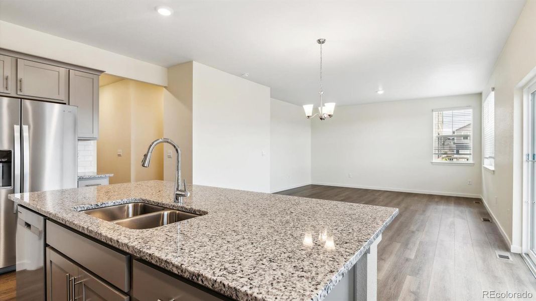 Furnished interior view inside a new home in Settlers Crossing, Commerce City (Image 6). Furnished interior view inside a new home in Settlers Crossing, Commerce City (Image 6).