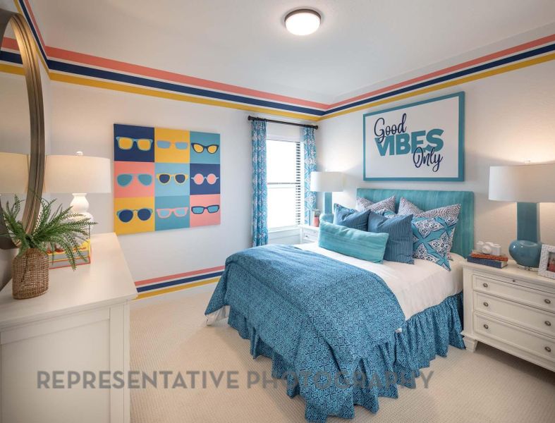 Furnished interior view inside a new home in Pomona, Manvel (Image 27).