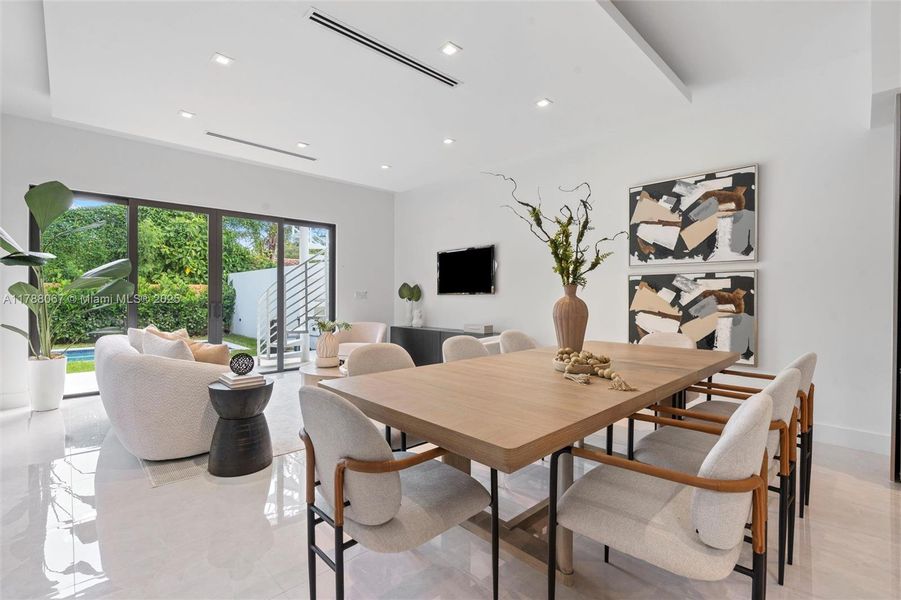 Furnished interior view inside a new home in , Miami (Image 13). Furnished interior view inside a new home in , Miami (Image 13).