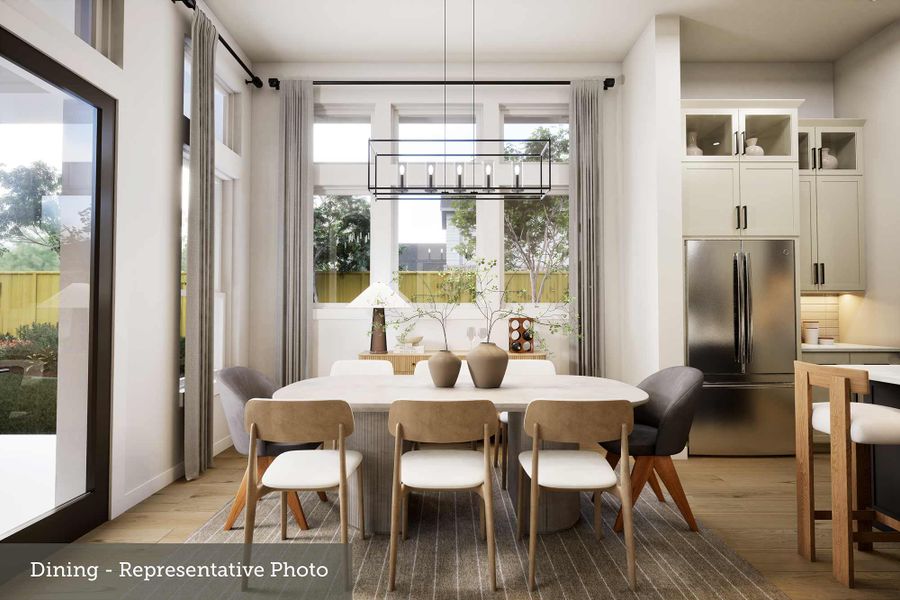 Furnished interior view inside a new home in Ridgeline, McKinney (Image 5).