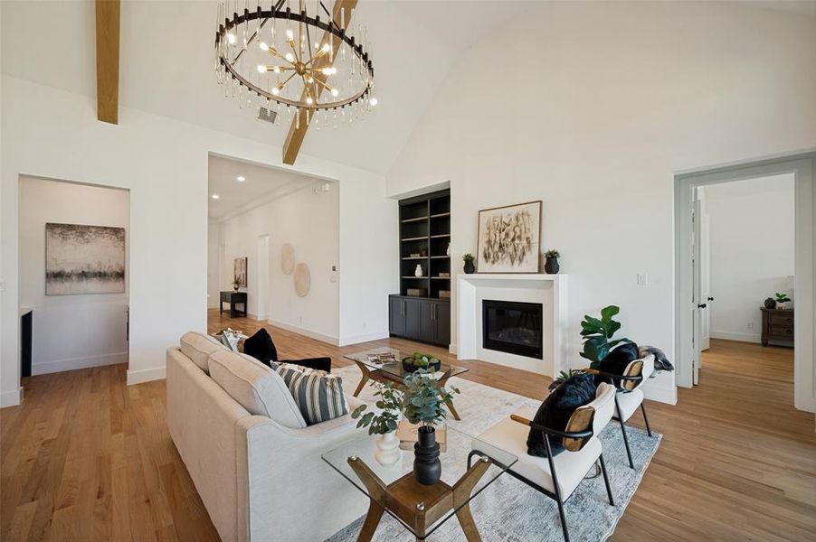 Furnished interior view inside a new home in , Prosper (Image 18).