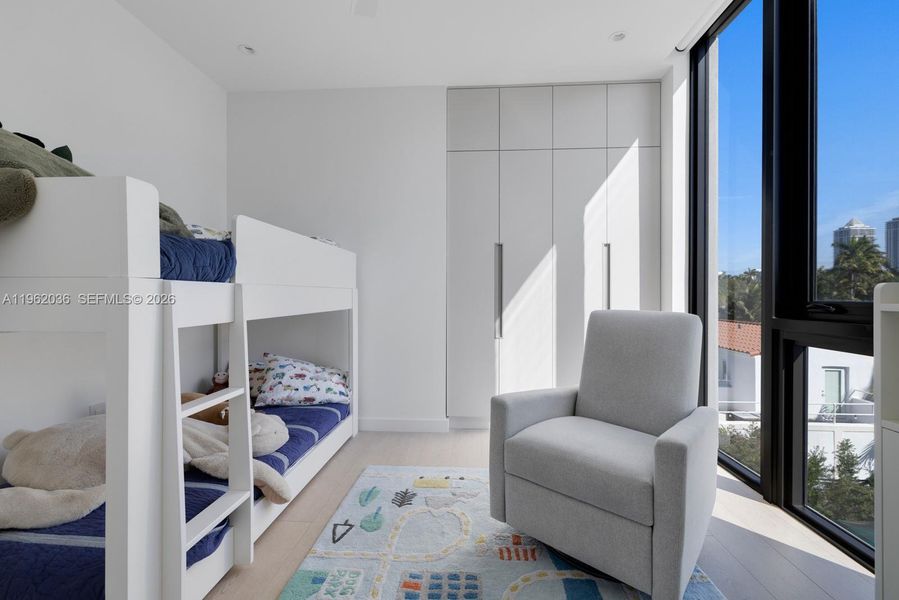 Furnished interior view inside a new home in , Miami Beach (Image 18). Furnished interior view inside a new home in , Miami Beach (Image 18).