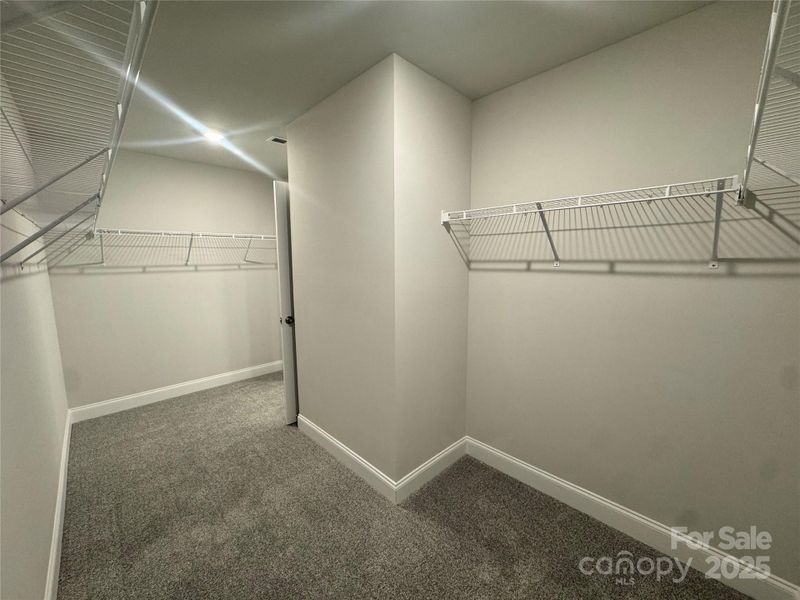 Oversized walk-in closet