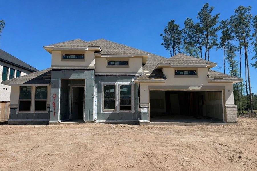 In-progress construction of a new home in The Highlands, Porter, TX (Image 8).
