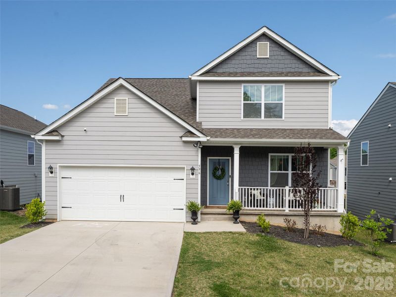 Front exterior of a new home in , Asheville, NC, highlighting curb appeal (Image 21). Front exterior of a new home in , Asheville, NC, highlighting curb appeal (Image 21).