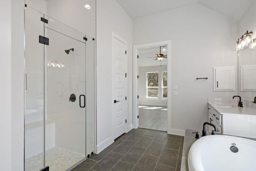 Walk-in shower in Primary Bath Walk-in shower in Primary Bath