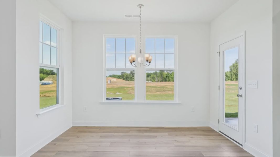 Furnished interior view inside a new home in Sidney Creek Single Family, Zebulon (Image 9).
