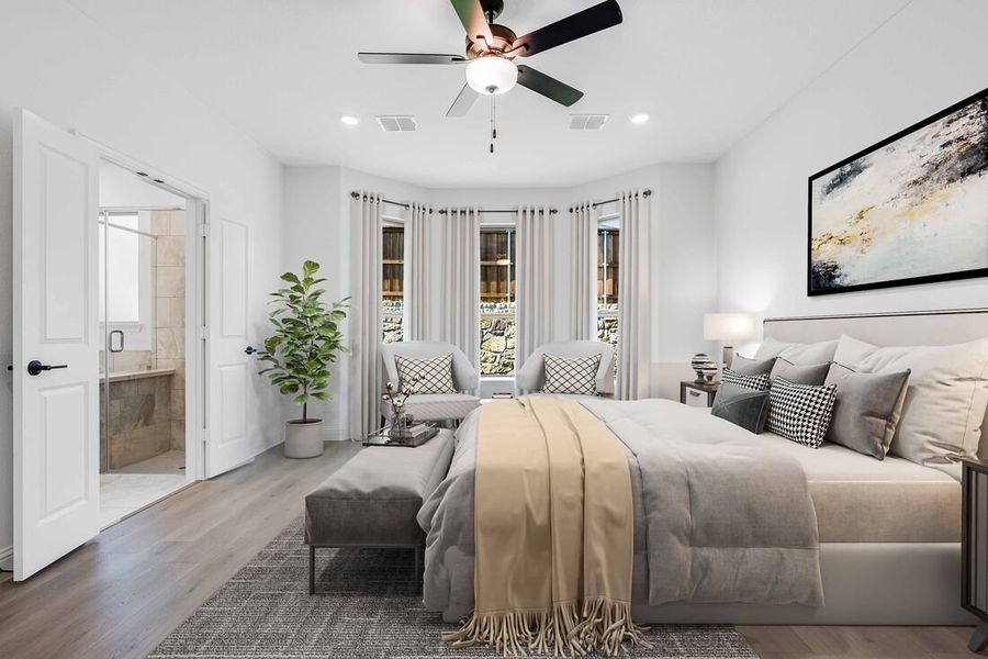 Representative furnished interior of a home built from the Camelia by Taylor Morrison in Stoneridge, Melissa (Image 8).