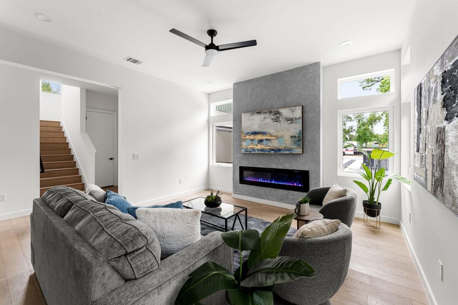 Furnished interior view inside a new home in , Austin (Image 32).