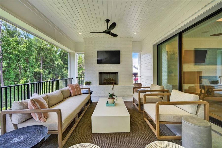 Furnished interior view inside a new home in , Alpharetta (Image 5). Furnished interior view inside a new home in , Alpharetta (Image 5).