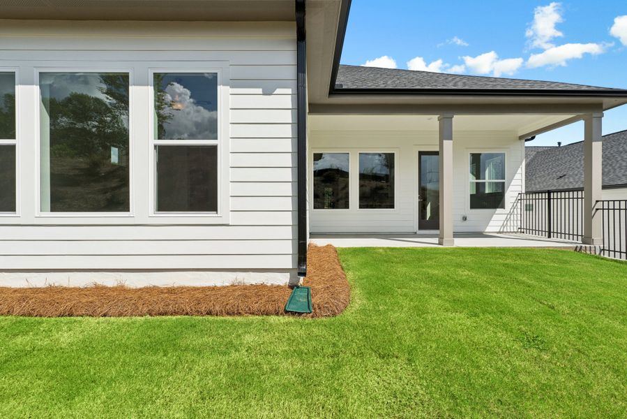 Exterior details and patio area of a home in Lanier Landing - Retreat Collection, Gainesville (Image 3).