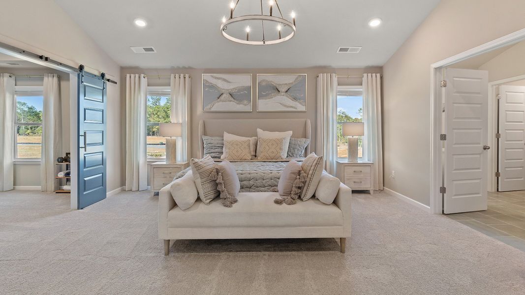 Representative furnished interior of a home built from the McKinley II by DRB Homes in Northcroft, Loganville (Image 35).