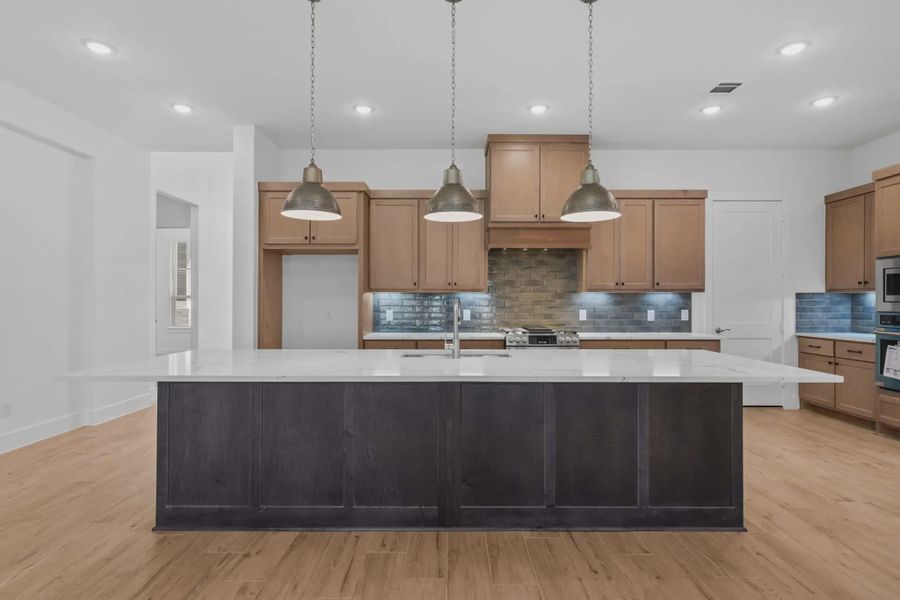 Representative furnished interior of a home built from the Brentwood by Chesmar Homes in Fulshear Lakes, Fulshear (Image 9).