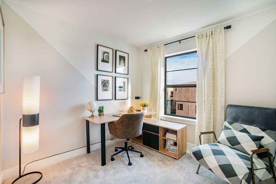 Furnished interior view inside a new home in The Hub at Virginia Village, Denver (Image 13).