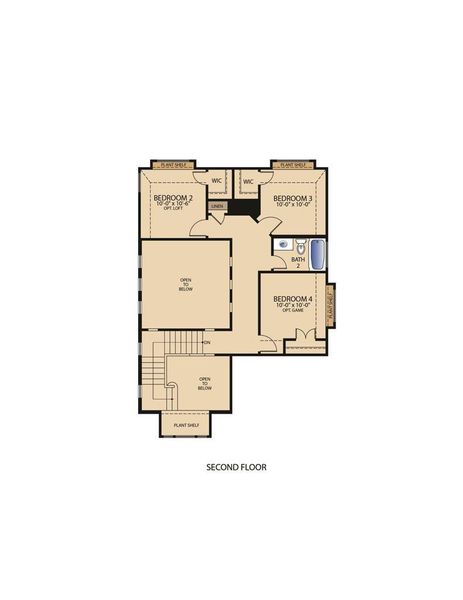 2D floor plan layout of this home in Crosswinds, Kyle, TX (Image 5). 2D floor plan layout of this home in Crosswinds, Kyle, TX (Image 5).