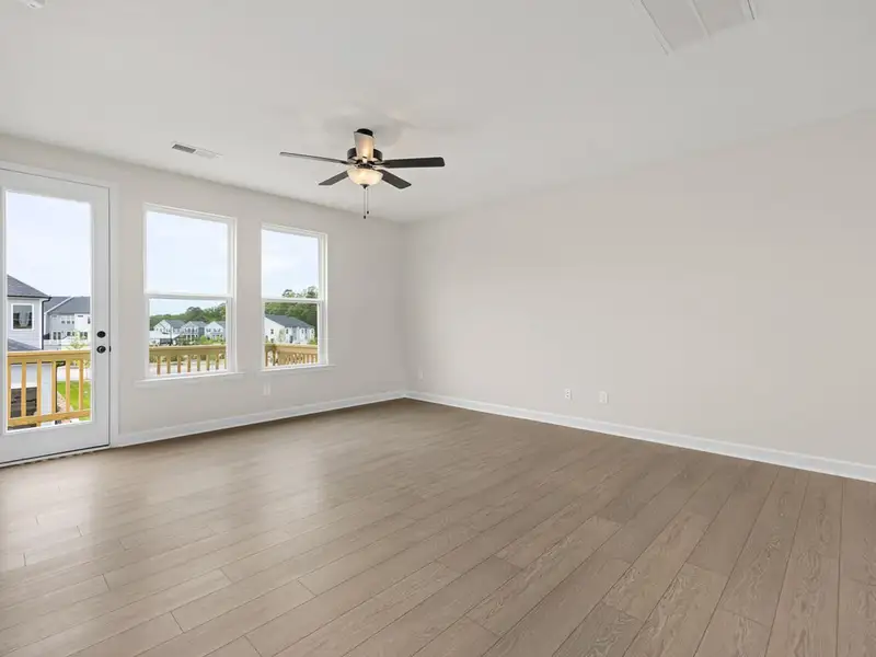 Spacious, unfurnished interior of a new home in Forestville Yard Townhomes, Knightdale (Image 14). Spacious, unfurnished interior of a new home in Forestville Yard Townhomes, Knightdale (Image 14).