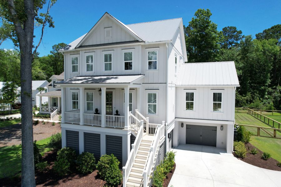 Front exterior of a new home in , Mount Pleasant, SC, highlighting curb appeal (Image 30).