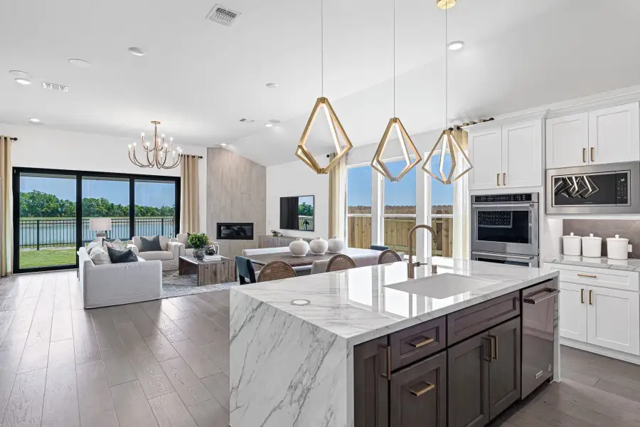 Representative furnished interior of a home built from the Elmaton by Pulte Homes in Spring Branch Preserve, Montgomery (Image 10).