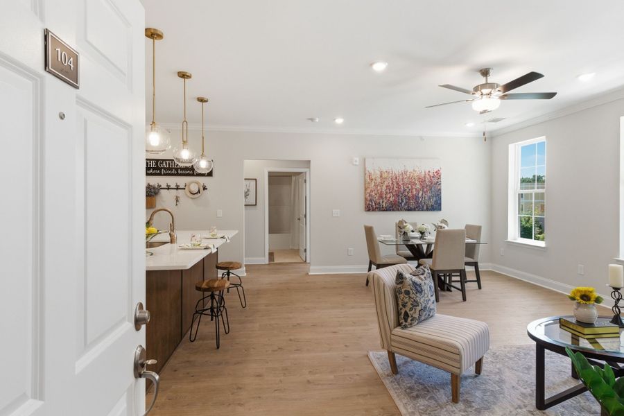 Furnished interior view inside a new home in Carothers Farms, Nolensville (Image 6). Furnished interior view inside a new home in Carothers Farms, Nolensville (Image 6).