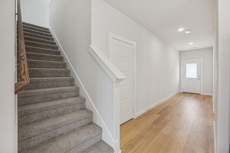 Entryway in the Stanley II home plan by Trophy Signature Homes – REPRESENTATIVE PHOTO