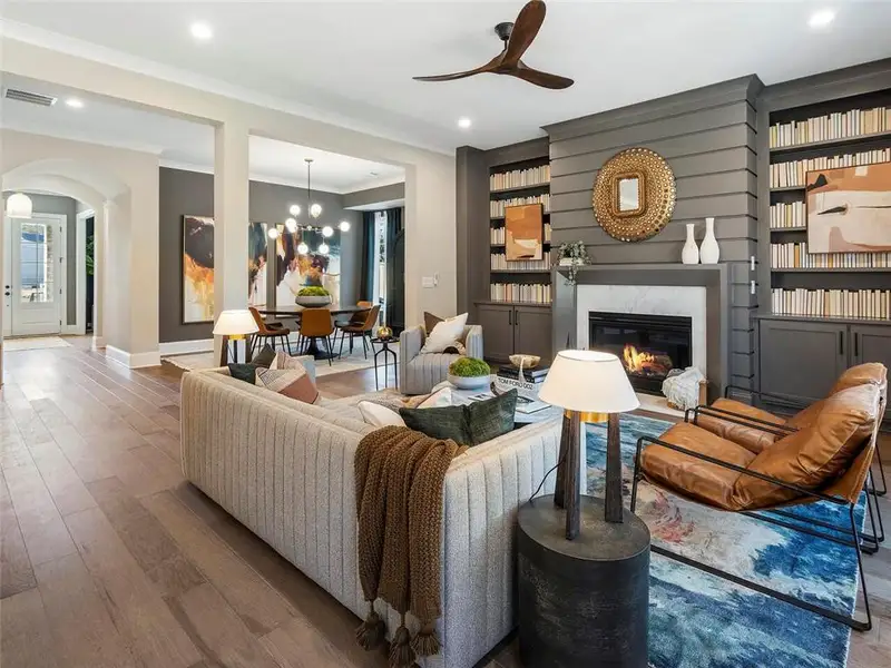 Furnished interior view inside a new home in Laurel View, Suwanee (Image 6).