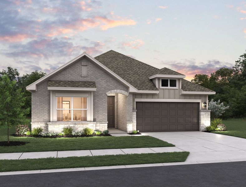 Representative exterior photo of a completed home built from the Makenzie by Ashton Woods in Hennersby Hollow, San Antonio, TX (Image 19).