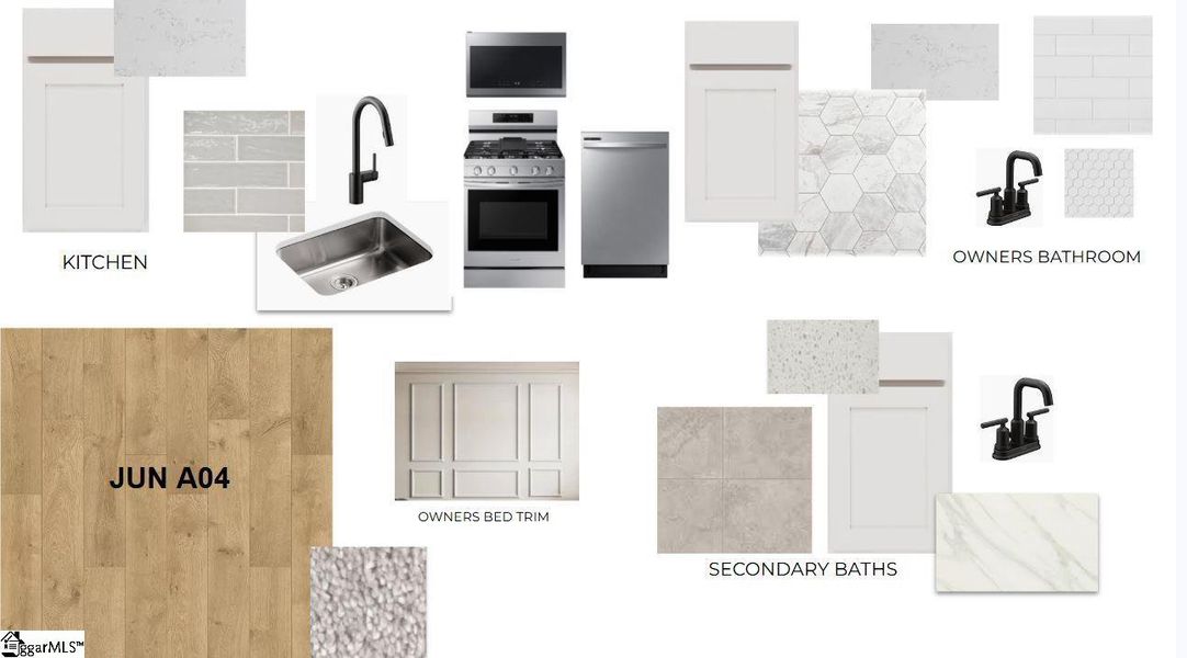 Sample of building materials used in homes in The Junction, Greer (Image 3). Sample of building materials used in homes in The Junction, Greer (Image 3).