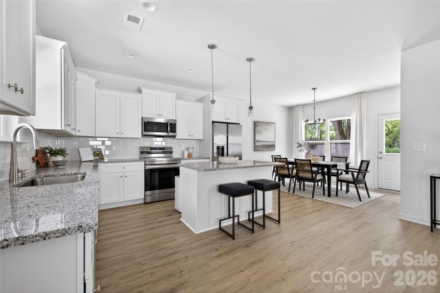 Furnished interior view inside a new home in , Charlotte (Image 5).