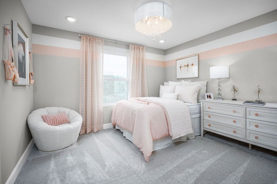 Furnished interior in a model home at Cypress Bluff in Groveland (Image 18). Furnished interior in a model home at Cypress Bluff in Groveland (Image 18).