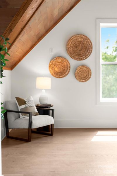 Furnished interior view inside a new home in , Cashiers (Image 18).