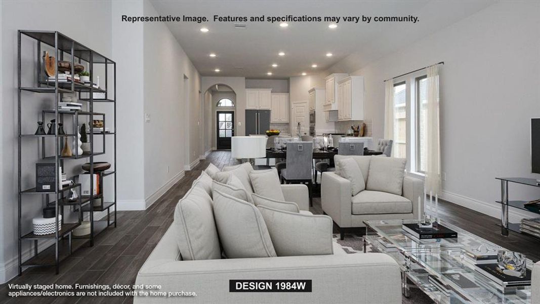 Furnished interior view inside a new home in Trinity Falls, McKinney (Image 5).