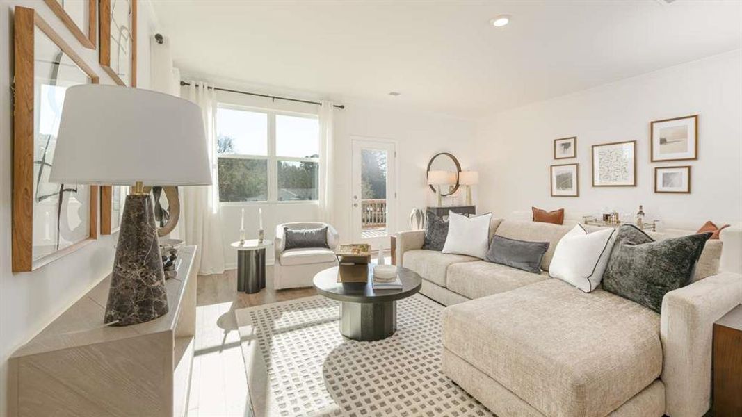 Furnished interior view inside a new home in Mableton Station, Mableton (Image 8).