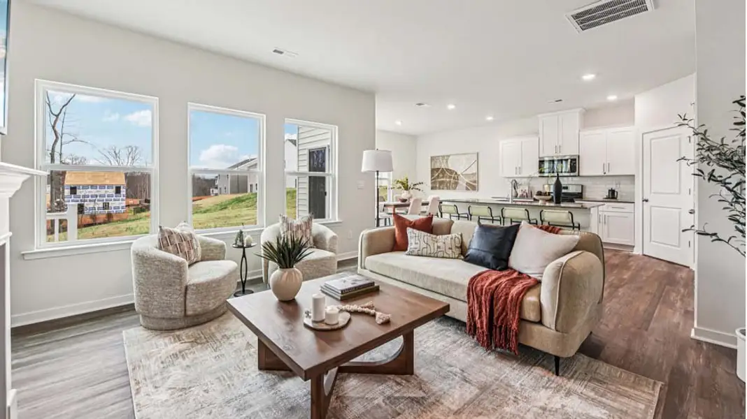 Furnished interior view inside a new home in The Hamptons at Hickory, Hickory (Image 2). Furnished interior view inside a new home in The Hamptons at Hickory, Hickory (Image 2).