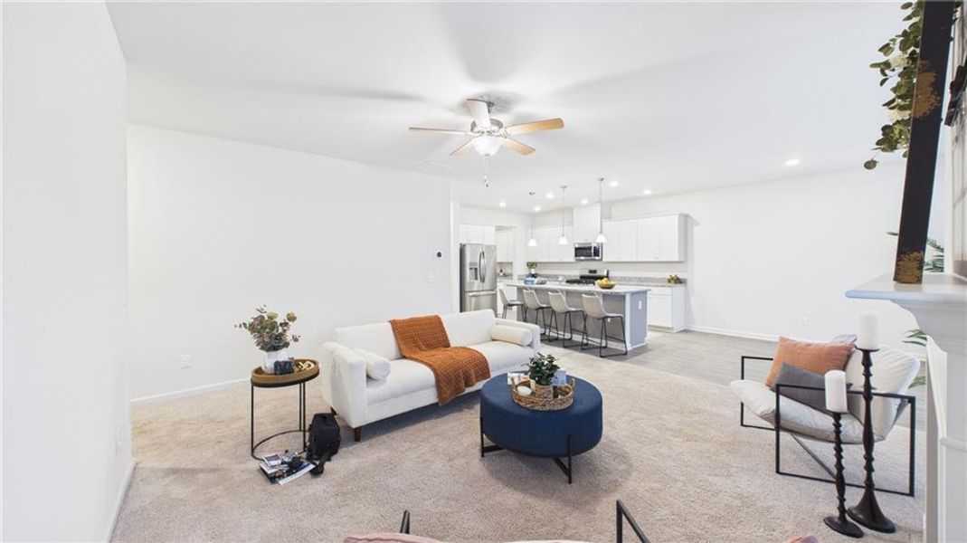 Furnished interior view inside a new home in , Cartersville (Image 14).