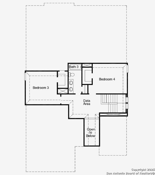 2D floor plan layout of this home in Foxbrook, Cibolo, TX (Image 6).