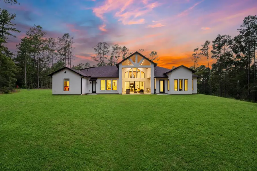 Exceptional craftsmanship and striking architectural details create an impressive first impression.