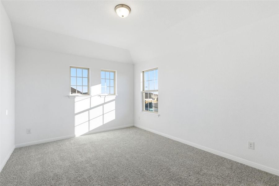 Spare room featuring carpet flooring and plenty of natural light