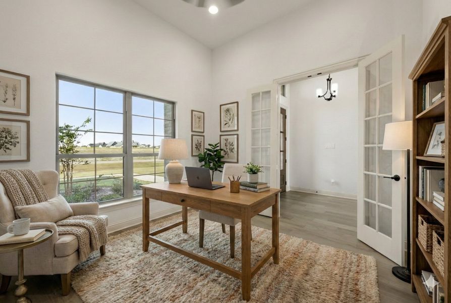 Furnished interior view inside a new home in Levante - 1 Acre Lots, Waxahachie (Image 6).