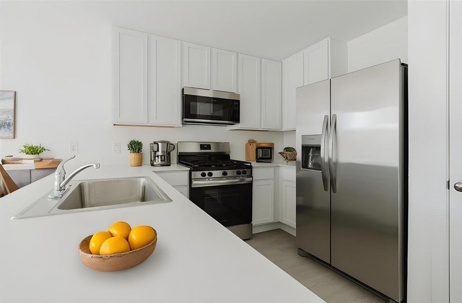 Furnished interior view inside a new home in Pinewood at Grand Texas: Colonial & Cottage Collections, New Caney (Image 5).