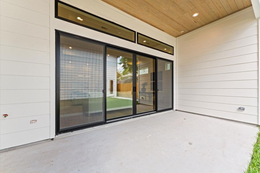 Exterior details and patio area of a home in , Houston (Image 3). Exterior details and patio area of a home in , Houston (Image 3).