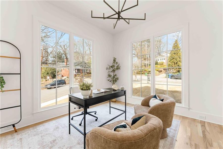 Furnished interior view inside a new home in , Atlanta (Image 46). Furnished interior view inside a new home in , Atlanta (Image 46).
