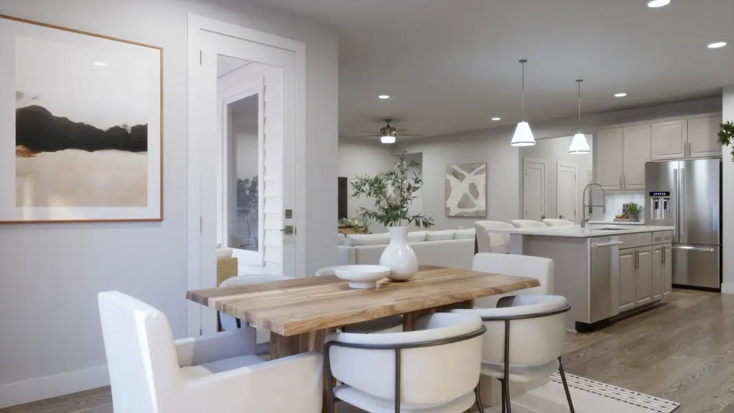 Furnished interior view inside a new home in Parkton Square, Kyle (Image 5).