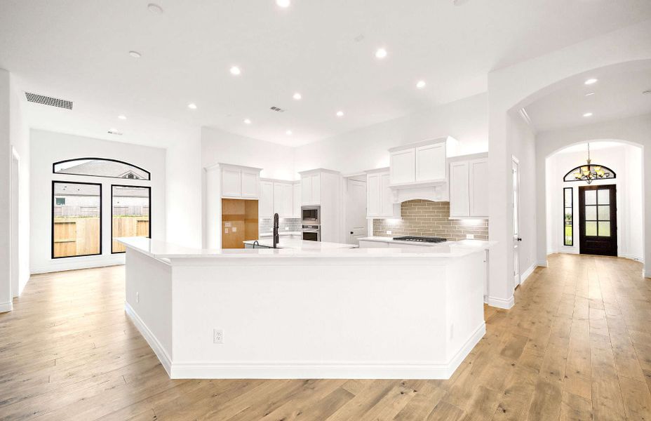 Furnished interior view inside a new home in Bridgeland 60′, Cypress (Image 8).