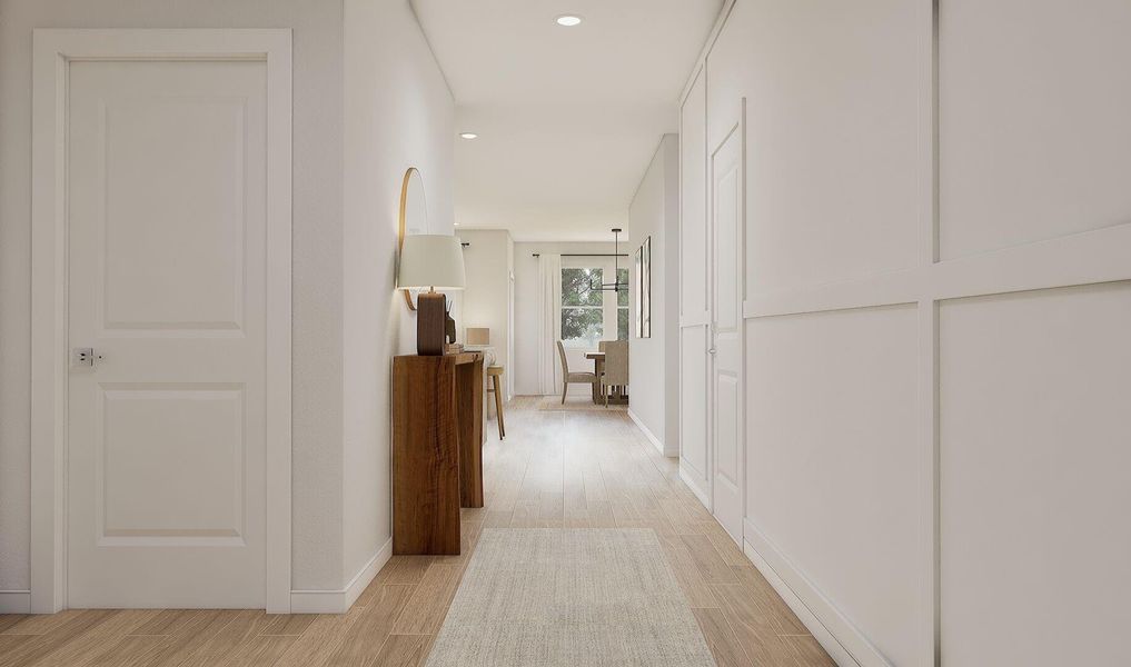 Welcoming foyer (*Artist rendering used for illustration purposes only.)